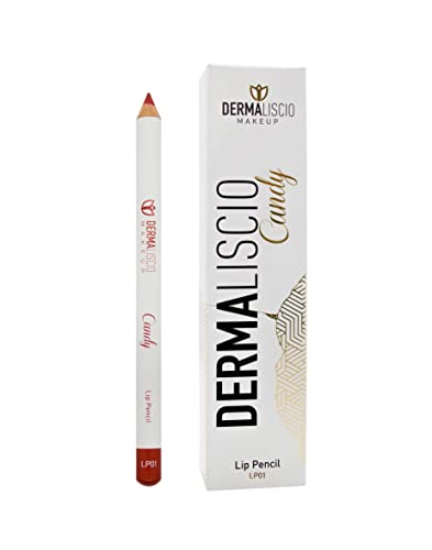 Молив за очна линия на устните DERMALISCIO | Матиран водоустойчив молив за очна линия устни, предлага се в 5 цвята, Устойчиви молив за очна линия устни или червило, с натур?