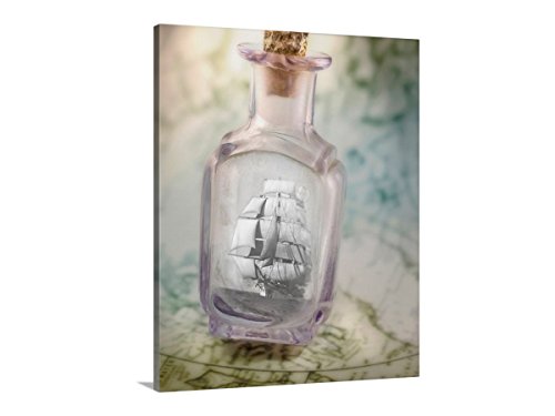 Клипер Кораб в бутилка, морската арт принт Мъри Болесты