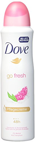 Дезодорант-Спрей против изпотяване Dove Go Fresh С Нар и Лимон Върбинка За Жени 150 ml = 5,07 грама