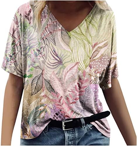Camisetas estampadas Cuello Redondo ropa 2023 Camisetas Manga Corta Mujer Blusas holgadas Moda y la Playa el hogar Tee