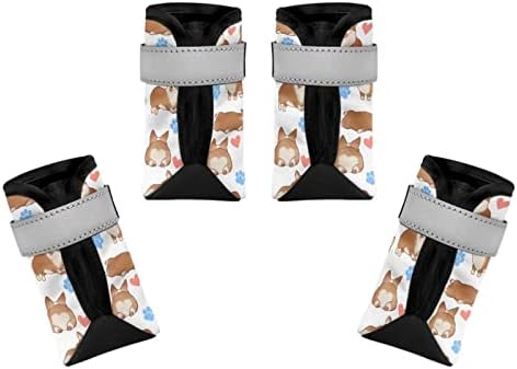 Обувки за кучета Gongbawa Corgi за средни кучета, Обувки за малки Кученца, Градинска обувки за кучета с домашен Любимец принтом,