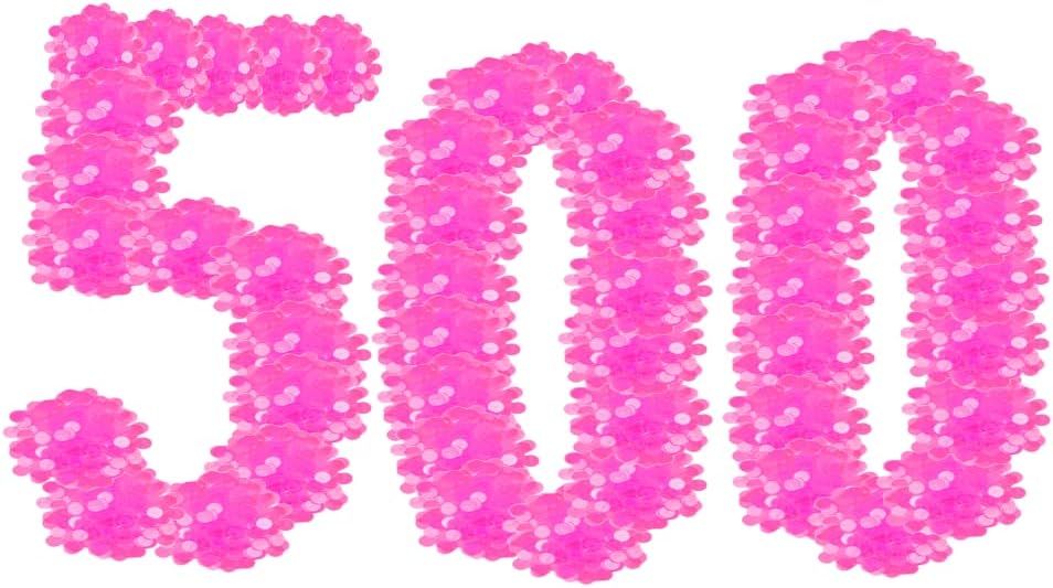 Regal Games - Розово - 500 прозрачни Розови чипове за бинго с дължина 3/4 инча - за хазарта в по-големи групи, игрови балове, зала