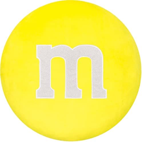 мини-възглавница от плюшено руно iscream M&M ' s във формата на 10.5 инча с бродирани вложки, синя