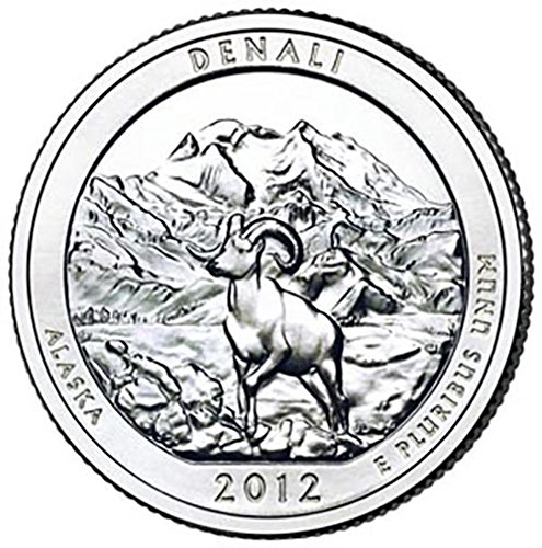 Монетен двор на САЩ, 2012 Г. с плакированным покритие Denali Alaska National Park NP Quarter Choice Без лечение