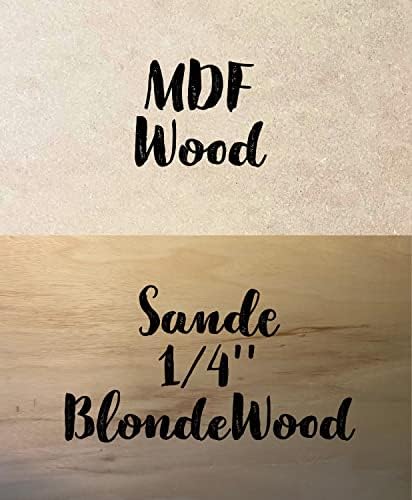 Дървена бухалка С деколте, 4 инча, Незаконченная форма от МДФ 1/8 инча