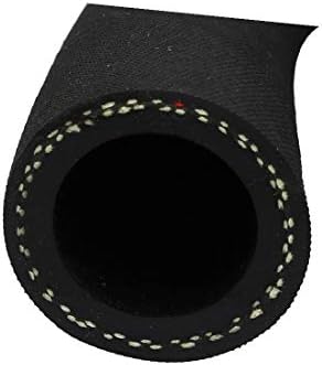 Маслен маркуч на трансмисионния двигател X-DREE от черна гума с дължина 1 m, с вътрешен диаметър 22 mm x 31 мм външен диаметър (Ръководство