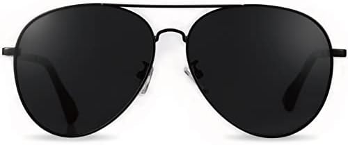Класически слънчеви очила-авиатори cheemak Premium във военната стил, Пилотни Поляризирани Слънчеви очила за мъже / Жени, защита от uv