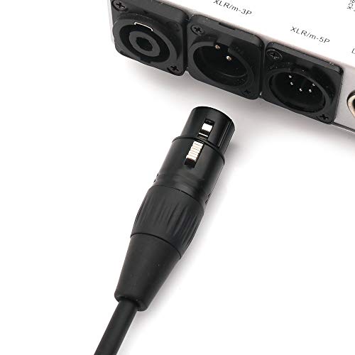 NANYI 3,5 мм (1/8 инча) Свързване на аудио-микрофон, кабел TRS Stereo Male-XLR Female, подходящ за iPod, мобилен телефон, активни