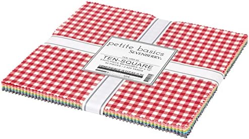 Sevenberry Petite Basics, десет квадратни 42 10-инчов квадрата бутер торта, тъкани Робърт Кауфман, ДЕСЕТ-1069-42