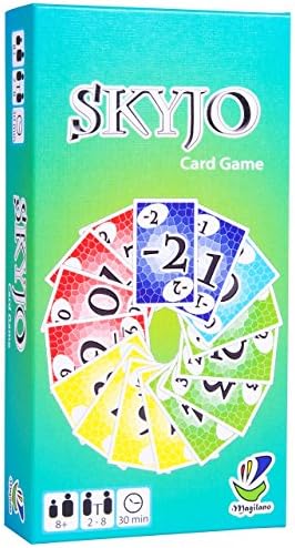 SKYJO от Magilano - занимателна игра за деца и възрастни. Идеална игра за забавни и очарователни часа игри с приятели и семейството