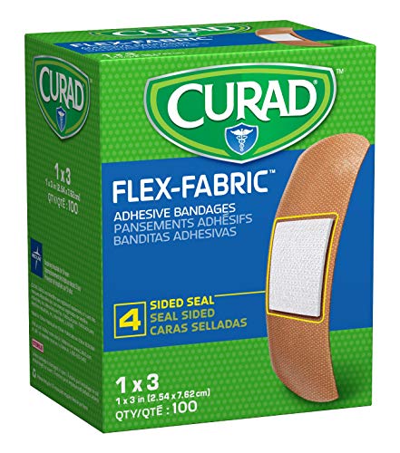 Самозалепващи превръзки от тъкан Curad Flex, размер бинт 1 x 3 (кутия от 100 броя)