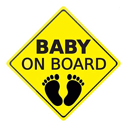 Стикер Baby on Board за автомобили, Автомобилни Стикери, Знаци за безопасност, Самозалепващи се, Лесно зададени, Водоустойчив, за