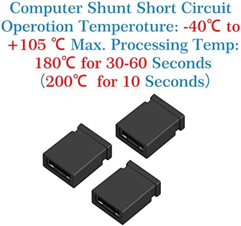 CQRobot 200 Бр. Черни Стандартни компютърни скок, мъниче, между пръстите shunt, късо съединение, 2-пинов конектор, плик отгоре 2,54