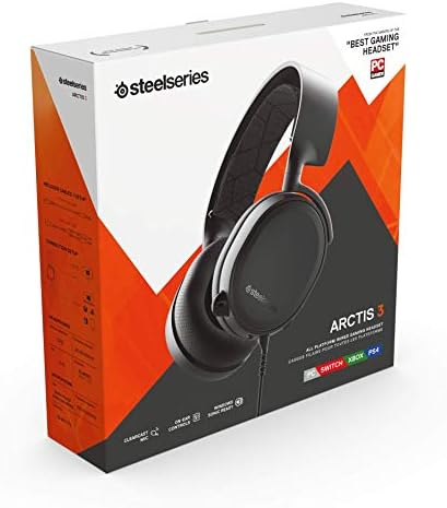 steelseries Arctis 3 (издание на 2019 г.) - Напълно игрова платформа слушалки за PC, PlayStation 4, Xbox One, Nintendo Switch, виртуална
