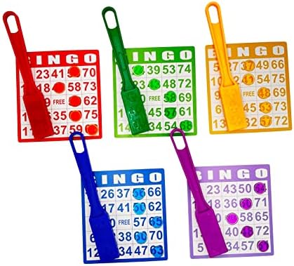 Магнитна пръчка за бинго JUNWRROW с чипове, 5 опаковки и 500 метални чипове, 5 цветни метални чипове за хазарта в по-големи групи,