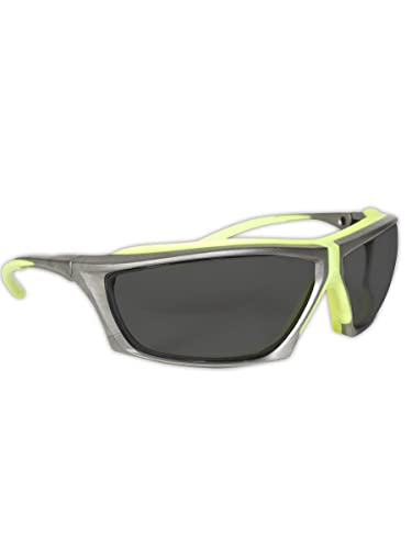 Удароустойчив Защитни очила MAGID със защита от замъгляване с възглавница TPR, 12 Двойки, Затъмнени лещи
