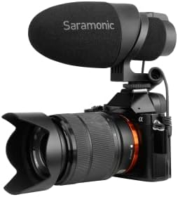Микрофон Saramonic Shotgun за огледално-рефлексни, беззеркальных, видеокамери, смартфони и таблети (CamMic)
