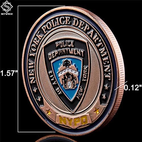 Монета на Полицията на Департамента на полицията на Ню Йорк, САЩ, Бронзов Символичен Св. Михаил, Колекционерски монети Challenge