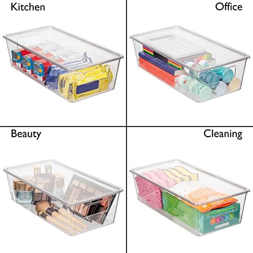 Пластмасови кутии за килер ClearSpace с капаци – Идеалната Кухня организация или Кухненско склад – Органайзер за хладилник, Кутии-Организаторите