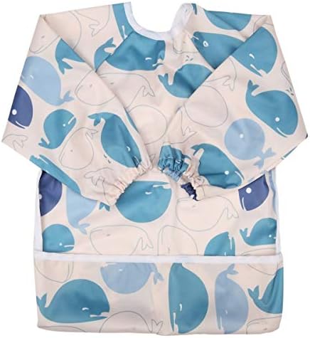 Детска Риза с дълъг ръкав-слюнявчиками и джоб за деца от 1-3 Години, Рисующий фигура (Кит)