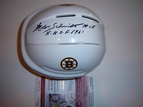 Милт Шмид Бостън Бруинс, Скончавшийся Копито, Подписано Мини-каска Jsa / coa - Мини-каски и маски НХЛ с автограф