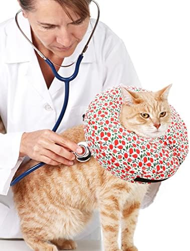 Надуваема яка Purrrfect Life Защитен за кучета и котки - Мек нашийник за възстановяване на домашни любимци Не блокира зрението,
