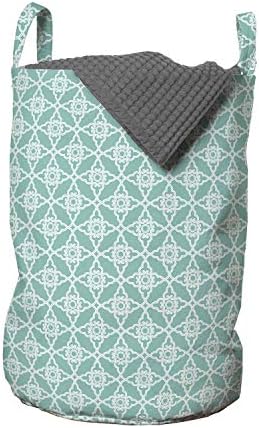 Чанта за дрехи Ambesonne в стил арт Деко, в Ориенталски стил, с Повтарящ Кръгъл печат под формата на Резба, с Дизайнерски принтом,