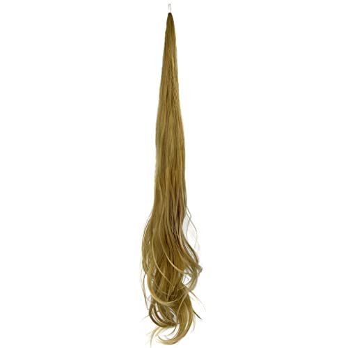 Синтетична коса за удължаване в опашката, дълга руса коса естествена вълна, гъвкави, обертывающие жени, режийни коса за ежедневна