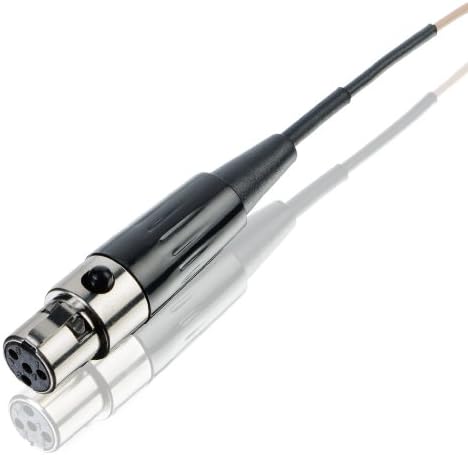 Countryman E6XOW7B2RV Еластични, Гъвкави Ненасочени слушалки E6X с 2 мм кабел за предаватели Revolabs (черен)