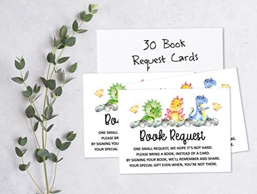 Inkdotpot 30 Динозаври Животни на Джунглата Картички със Заявка на книги за душата на детето, Донеси Книгата Вместо Картички Втулки