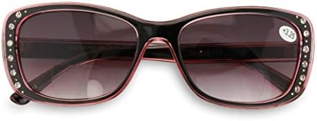V. W. E. Женски Бифокални Очила За Четене, Модни Очила За Четене С Кристали, Прозрачна