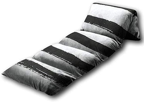 Детска Подови възглавници, ръчно рисувани на ръка с черно-бяла ивица, Безшевни модел, монохромен домашни Подови легло, Преносим