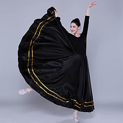 Бяла Женска пола, Сатен за ориенталски танци в стил фламенко с два реда ленти