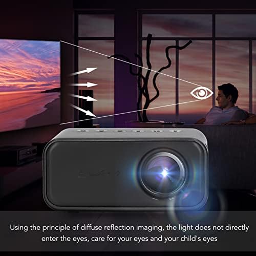 Мини Проектор, HD LED със Същия екран, за Микромобильного телефон, AV Аудиоинтерфейсный Проектор с Дистанционно управление за лаптоп,