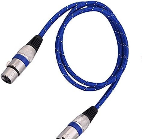Микрофон кабел SALUTUY Microphone, кабел, XLR от мъжа към жената 3pin с конектор XLR за миксер за сценичното на звука (100 см)