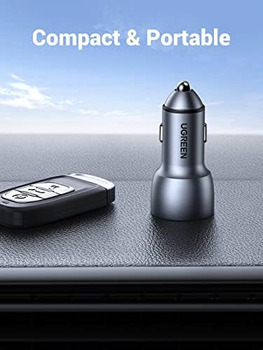 UGREEN USB Car Charger Adapter 36W - зарядно за Кола с два USB конектори за бързо зареждане, адаптер за запалка, който е съвместим