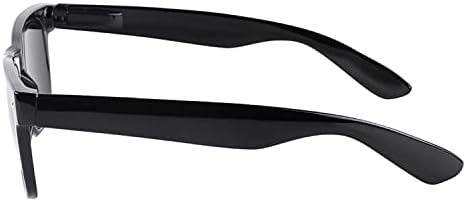 2 опаковки слънчеви очила със супер тъмни черни лещи, защита от ултравиолетови лъчи, пружинни панти, класически нюанси на 80-те години, които са чувствителни към мигр
