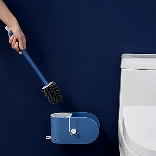 gx36K6 Силиконовата четка за тоалетна F-Lex Система за почистване на Тоалетни Стенни Тоалетна Пръчка с Неплъзгащи Дълга дръжка
