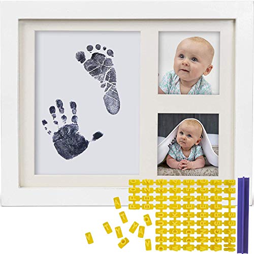 Комплект детски мастило за ръце и отпечатъци от краката – Рамка за снимки с отпечатъци от ръце за новородени (Безопасно чернильная
