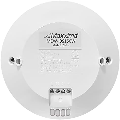 Тавана сензор за присъствие Maxxima 360 Градуса PIR, Кабелен сензор за движение, Максимална височина 10 метра, За жилищни площи,