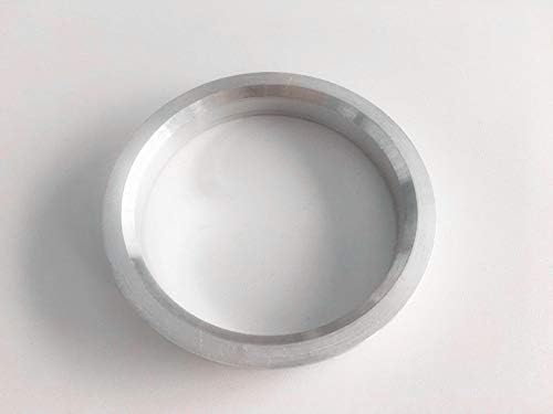 NB-AERO 4 бр. Сребристи алуминиеви пръстени от 75 mm (колелце) до 71,5 мм (Ступица) | Централно пръстен Hubcentric от 71,5 мм до