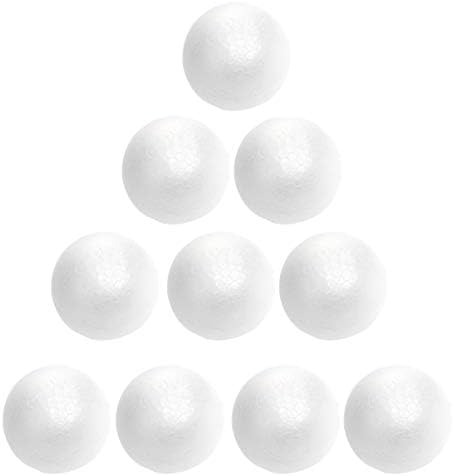 BESTOYARD Ретро Декор 10шт 6 cm Полистирен топки за Бродерия Бяла Полистирол Гладки Кръгли за Декоративно и приложно изкуство Кръгли